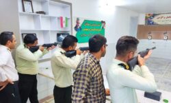 مسابقات تیراندازی با سلاح بادی به مناسبت گرامیداشت هفته نیروی انتظامی