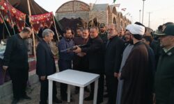 بازدید استاندار خراسان جنوبی از غرفه هیئت تیراندازی شهرستان خوسف